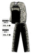 Athletic Knit Sublimated Long Sleeve Basketball Warm Up Set Design 1185 (ZBWLS21-1185)